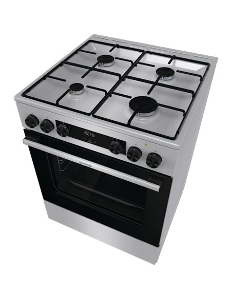 Комбинированная плита Gorenje GKS6C70XJ, Нержавеющая сталь