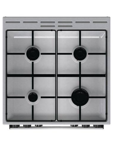 Комбинированная плита Gorenje GKS6C70XJ, Нержавеющая сталь