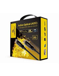 Cablu Video Cablexpert CCBP-HDMI-AOC-20M-02, HDMI (M) - HDMI (M), 20 m, Negru 2