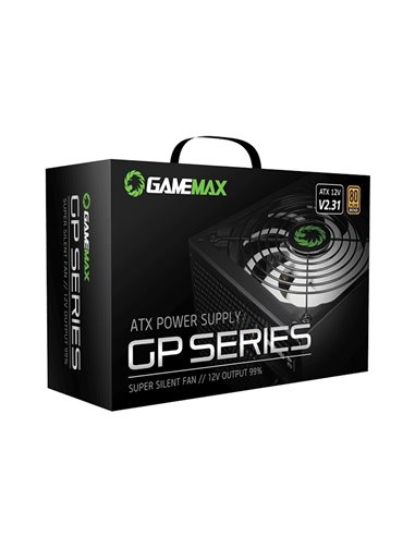 Блок питания для компьютеров Gamemax GP-650, 650Вт, ATX, Немодульный