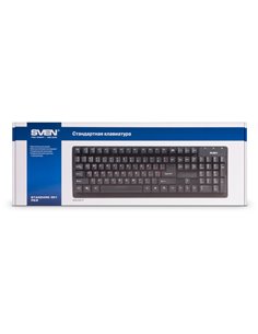 Tastatură SVEN Standard 301, Cu fir, Negru 2