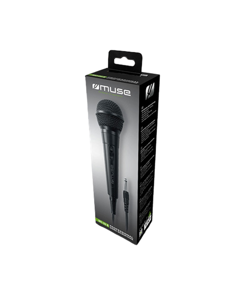 Microfon Karaoke MUSE MC-20 B, Cu fir, Negru