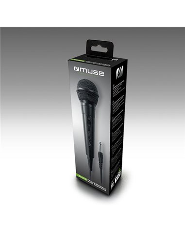 Microfon Karaoke MUSE MC-20 B, Cu fir, Negru