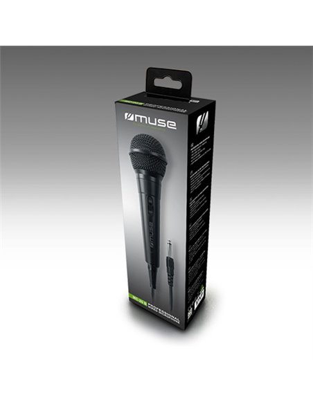 Microfon Karaoke MUSE MC-20 B, Cu fir, Negru