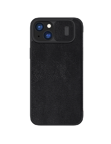 Husă tip carte Nillkin iPhone 15 Plus - Qin Pro, Negru