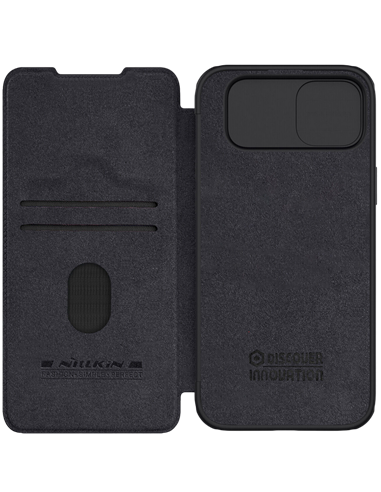 Чехол книжка Nillkin iPhone 15 Plus - Qin Pro, Чёрный