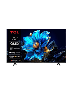 75" QLED SMART TV TCL 75T69C, 3840x2160 4K UHD, Google TV, Negru
