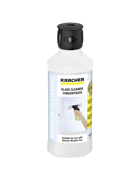 Detergent concentrat pentru curățarea suprafețelor din sticlăKarcher 6.295-772.0 RM 500*, 500 ml 