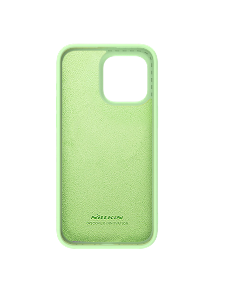 Чехол Nillkin iPhone 15 Pro Max, CamShield Silky Silicone, Mint Green