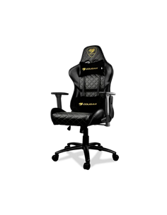 Scaun Gaming Cougar Hotrod Royal, PVC Piele, Negru/Auriu 2