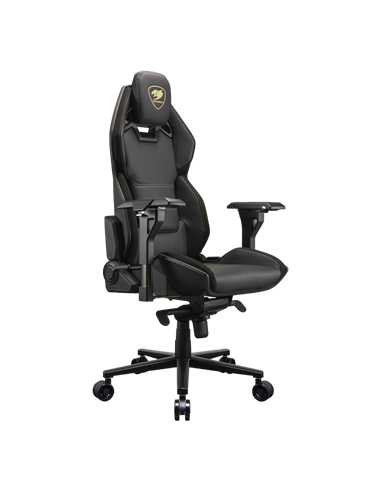 Scaun Gaming Cougar Hotrod Royal, PVC Piele, Negru/Auriu