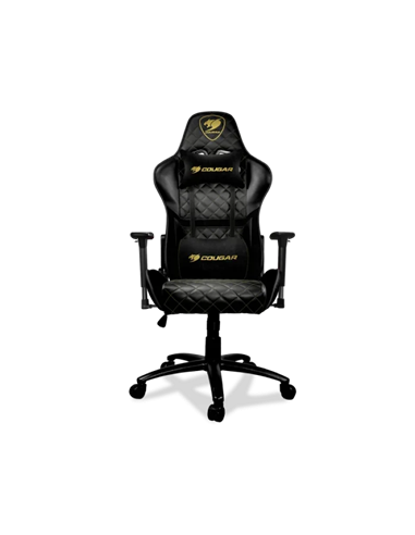 Scaun Gaming Cougar Hotrod Royal, PVC Piele, Negru/Auriu