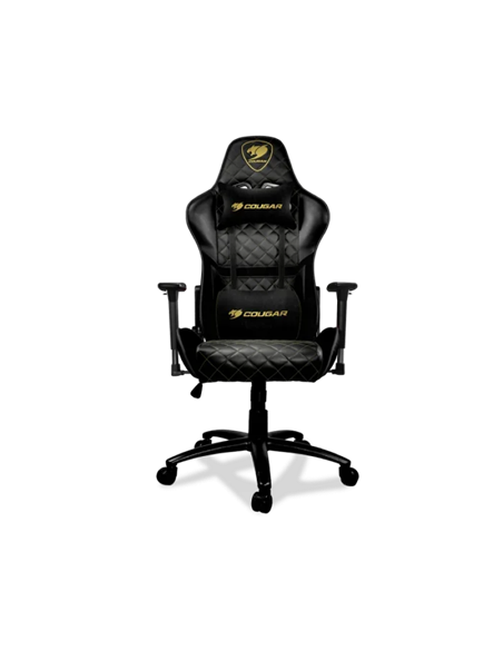 Scaun Gaming Cougar Hotrod Royal, PVC Piele, Negru/Auriu