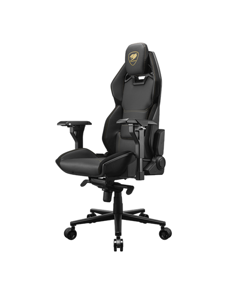 Scaun Gaming Cougar Hotrod Royal, PVC Piele, Negru/Auriu