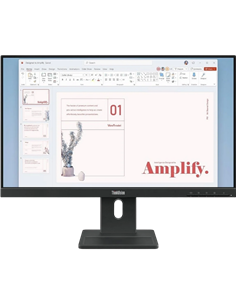 23,8" Monitor Lenovo E24-40, IPS 1920x1080 FHD, Negru