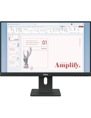 23,8" Монитор Lenovo E24-40, IPS 1920x1080 FHD, Чёрный