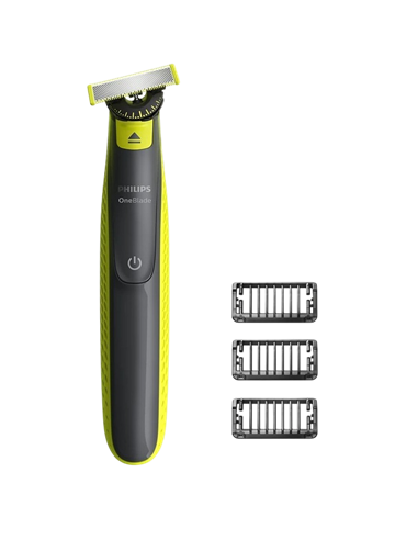 Trimmer pentru bărbați Philips OneBlade QP2724/23, Negru | Verde