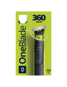 Мужской Триммер Philips OneBlade QP2724/23, Черный | Зелёный 2