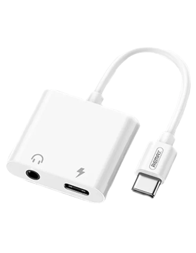 Аудио адаптер Remax RL-LA11, USB Type-C/3.5 мм, 0,12м, Белый