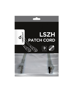 Patch cord Cablexpert PP6A-LSZHCU-0.25M, Cat6A SSTP, 0,25m, Gri 2