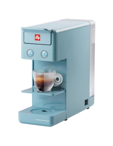 Cafetiera cu capsule illy Y3.3, 1250W, Albastru