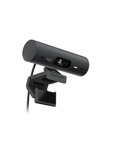 Веб-камера Logitech BRIO 500, Full-HD 1080P, Серый