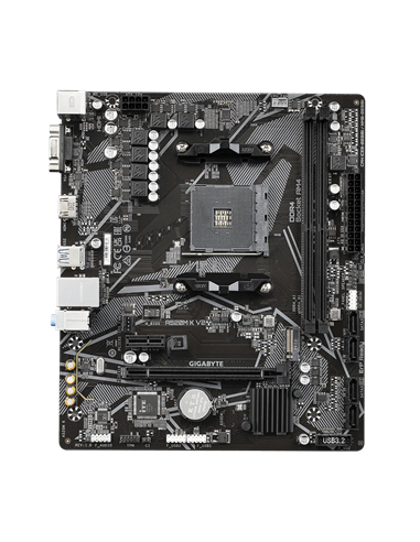 Материнская плата Gigabyte A520M K V2, AM4, AMD A520, Micro-ATX