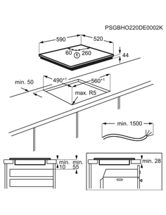 Индукционная варочная панель Electrolux EIT60433CT, Чёрный 2