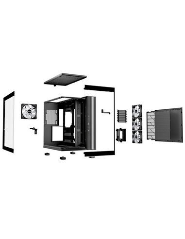 Компьютерный корпус be quiet! Ligh Base 600 LX, Midi-Tower, Без блока питания, Чёрный