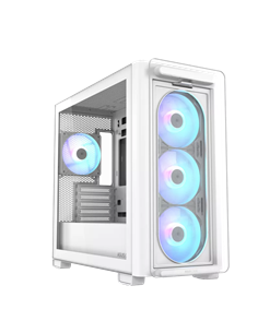 Компьютерный корпус ASUS A23 PLUS TG ARGB, Mini-Tower, Белый
