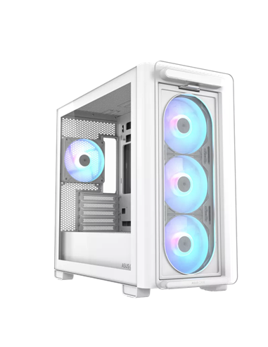 Carcasă PC ASUS A23 PLUS TG ARGB, Mini-Tower, Alb