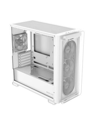 Carcasă PC ASUS A23 PLUS TG ARGB, Mini-Tower, Alb