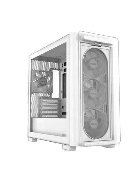 Компьютерный корпус ASUS A23 PLUS TG ARGB, Mini-Tower, Белый