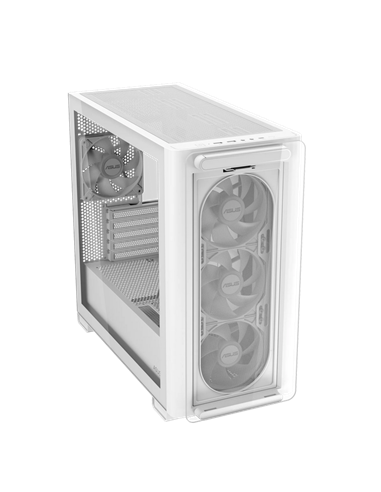 Carcasă PC ASUS A23 PLUS TG ARGB, Mini-Tower, Alb