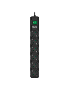 Сетевой фильтр SVEN SF-06E-16, 6 Розеток, 1,8м, Черный