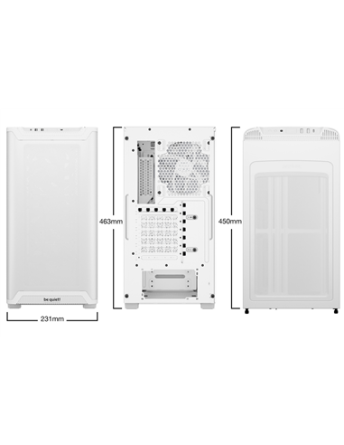 Компьютерный корпус be quiet! Pure Base 501 LX, Midi-Tower, Без блока питания, Белый