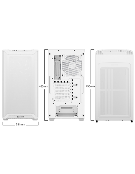 Компьютерный корпус be quiet! Pure Base 501 LX, Midi-Tower, Без блока питания, Белый