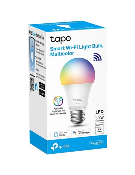 Умная лампочка TP-LINK Tapo L530E, E27, Многоцветная