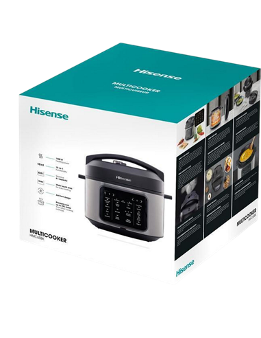 Мультиварка-скороварка Hisense HMC6SBK, Чёрный | Нержавеющая сталь
