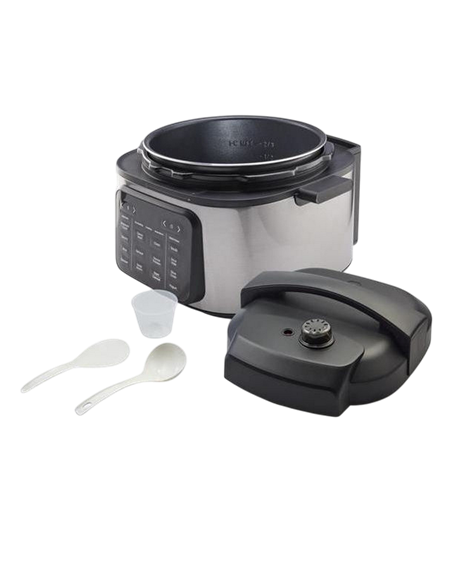 Aparat de gătit multifuncțional sub presiune Hisense HMC6SBK, Negru | Oțel inoxidabil