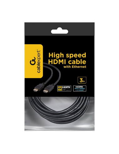 Видео кабель Gembird CC-HDMI4-10, HDMI (M) - HDMI (M), 3м, Чёрный