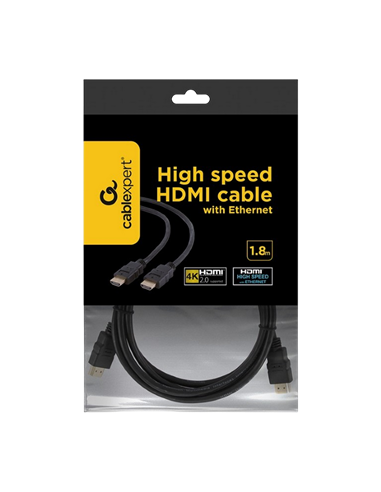 Gembird CC-HDMI4-6, HDMI (M) - HDMI (M), 1,8м, Чёрный