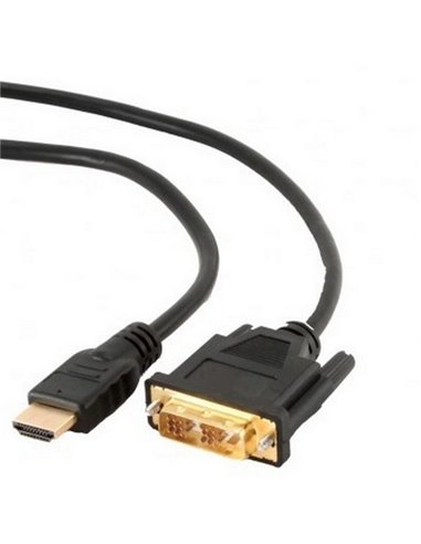 Видео кабель Cablexpert CC-HDMI-DVI-10, HDMI (M) - DVI-I (M), 3м, Чёрный