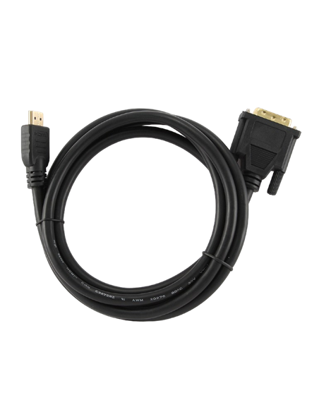 Видео кабель Cablexpert CC-HDMI-DVI-15, HDMI (M) - DVI-I (M), 4,5м, Чёрный