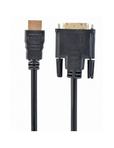 Видео кабель Cablexpert CC-HDMI-DVI-15, HDMI (M) - DVI-I (M), 4,5м, Чёрный