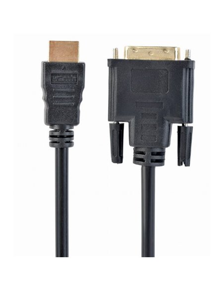 Видеокабель Cablexpert CC-HDMI-DVI-6, HDMI (M) - DVI-D (M), 1,8м, Чёрный