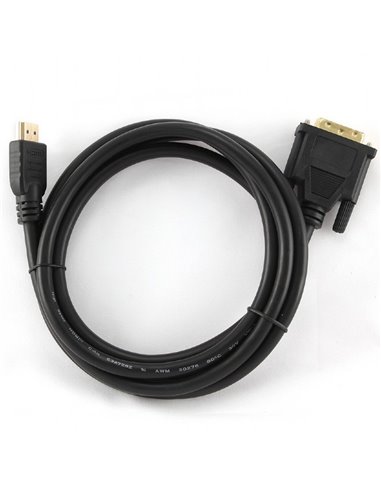 Cablu Video Cablexpert CC-HDMI-DVI-6, HDMI (M) - DVI-D (M), 1,8m, Negru