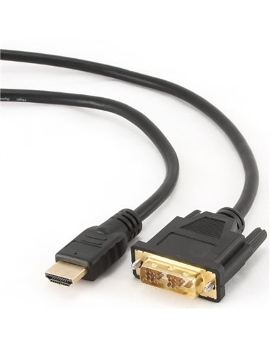 Cablu Video Cablexpert CC-HDMI-DVI-6, HDMI (M) - DVI-D (M), 1,8m, Negru