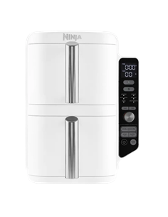 Friteuză cu aer cald Ninja Double Stack XL SL400EUWH, Alb