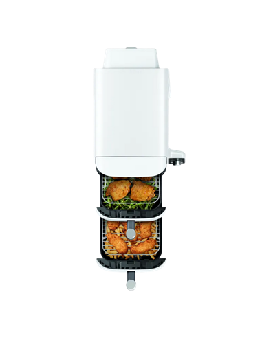 Friteuză cu aer cald Ninja Double Stack XL SL400EUWH, Alb
